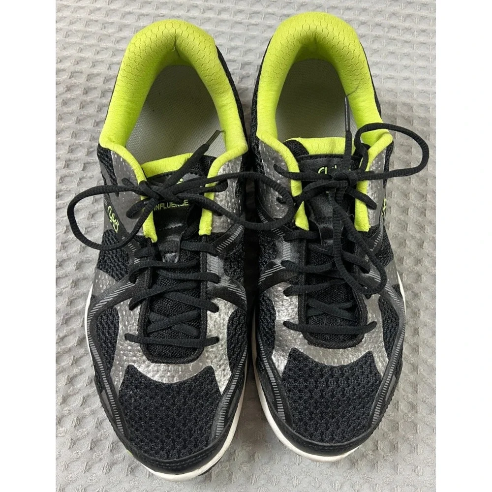 Ryka Influence Women's Training Shoes Size 9.5M Black & Neon Cross Trainer